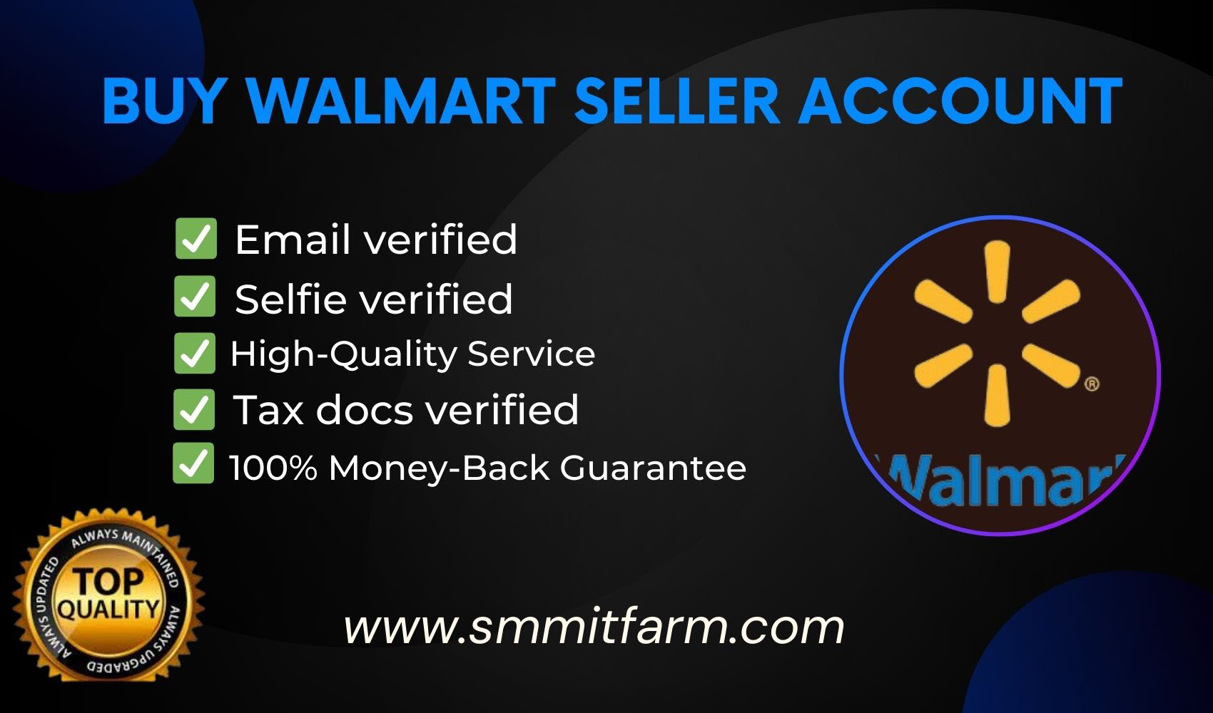 Buy Walmart seller accounts
