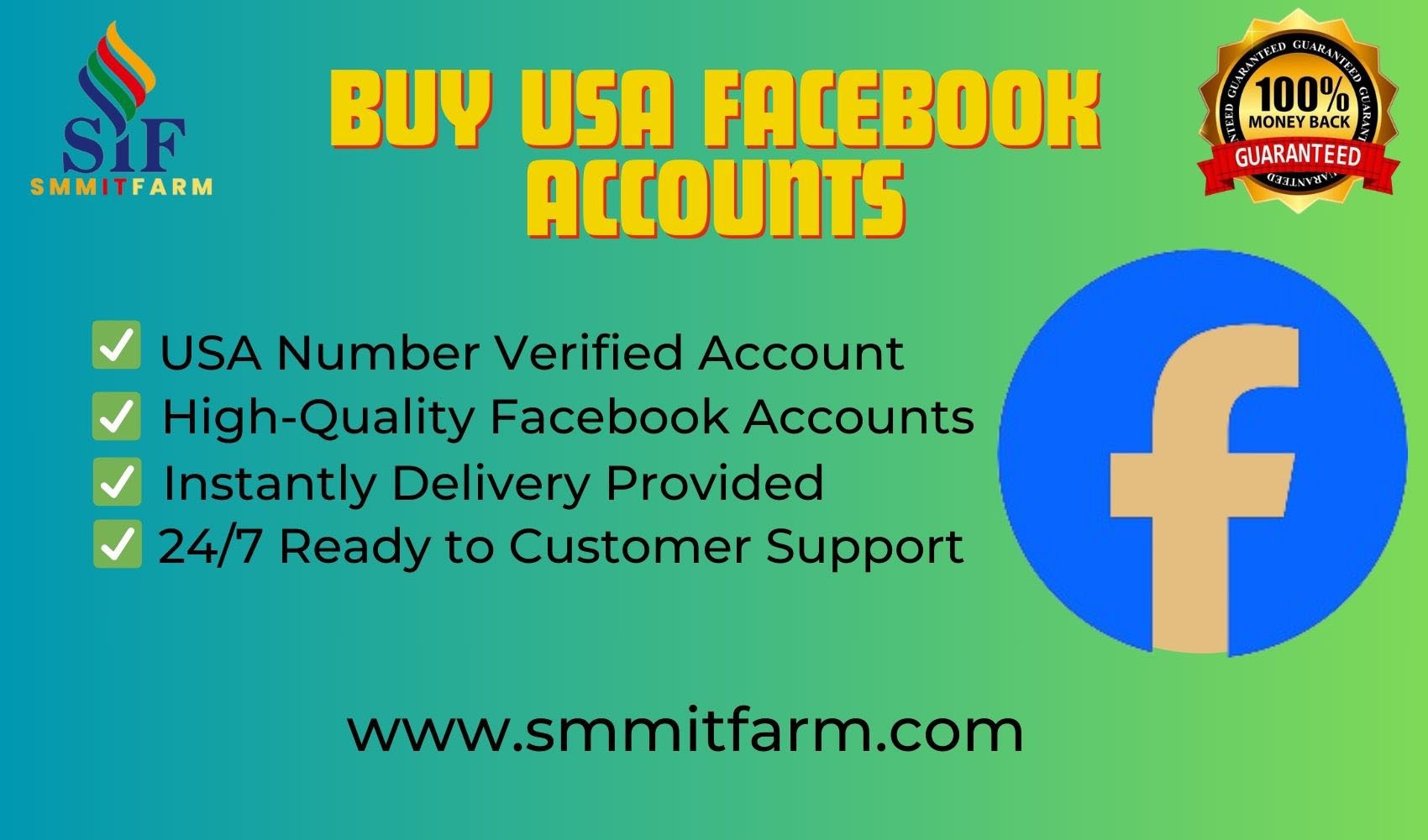 Buy USA Facebook Accounts-100% Safe, US Verified, Have Followers 